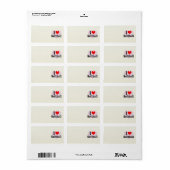 Ik hou van Softball Etiket (Full Sheet)