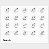 Ik hou van Softball Hart Sticker (Vel)