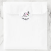 Ik hou van Softball Hart Sticker (Tas)