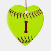 Ik hou van Softball Ornament (Rechts)