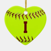 Ik hou van Softball Ornament (Voorkant)