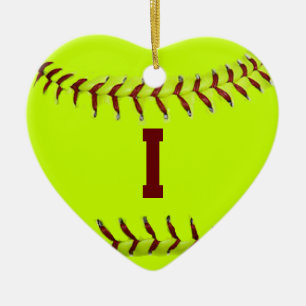 Ik hou van Softball Ornament