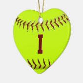 Ik hou van Softball Ornament (Links)