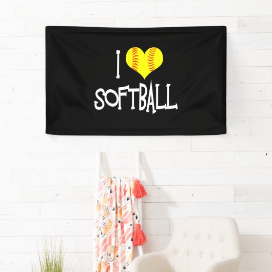 Ik hou van Softball Spandoek (Insitu)