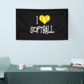 Ik hou van Softball Spandoek (Beurs)