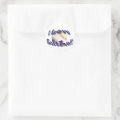 IK HOU VAN SOFTBALL-STICKER RONDE STICKER (Tas)