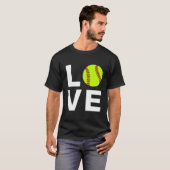 Ik hou van Softball T-shirt (Voorkant volledig)