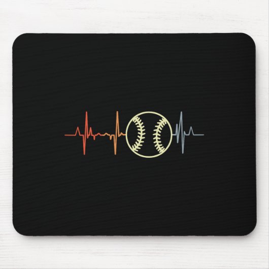 Ik hou van Softll Retro Softller ECG Muismat (Voorkant)