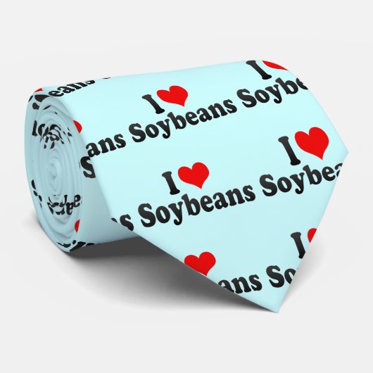 Ik hou van sojabonen stropdas (Opgerold)