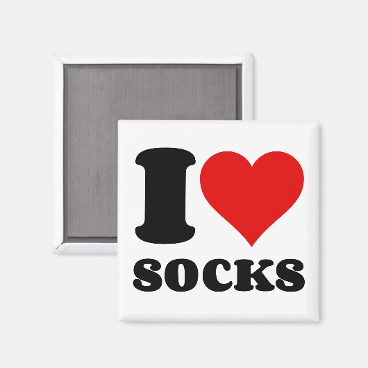 Ik hou van SOKKEN Magneet (Voorkant / Achterkant)