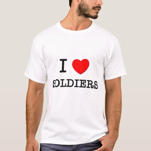 Ik hou van soldaten t-shirt (Voorkant)