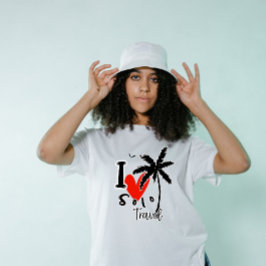 Ik hou van solo reizen t-shirt