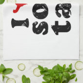 Ik hou van Som Tam ❤ Thai Isaan Food Theedoek (Gevouwen)