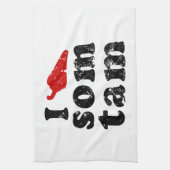 Ik hou van Som Tam ❤ Thai Isaan Food Theedoek (Verticaal)