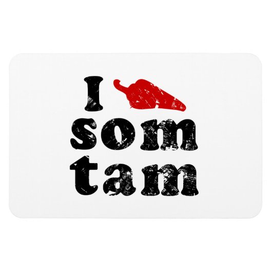 Ik hou van Som Tam ❤ Thai Isan Lao Magneet (Horizontaal)