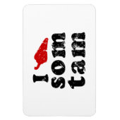 Ik hou van Som Tam ❤ Thai Isan Lao Magneet (Verticaal)