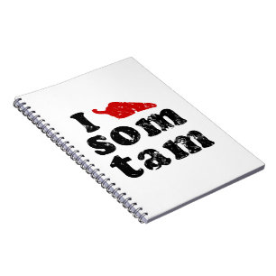 Ik hou van Som Tam ❤ Thais Isaan eten Notitieboek