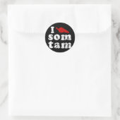 Ik hou van Som ❤ Thai Isaan Laos Ronde Sticker (Tas)