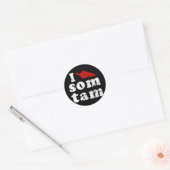 Ik hou van Som ❤ Thai Isaan Laos Ronde Sticker (Envelop)