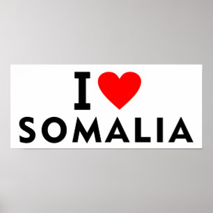 Ik hou van Somalië als hartslagtoerisme Poster