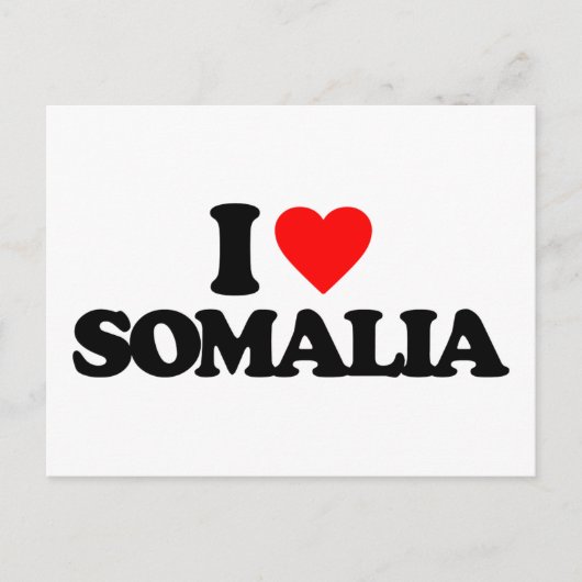 IK HOU VAN SOMALIË BRIEFKAART (Voorkant)