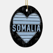 Ik hou van Somalië, Somalisch hart Keramisch Ornament (Rechts)