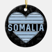 Ik hou van Somalië, Somalisch hart Keramisch Ornament (Voorkant)