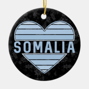 Ik hou van Somalië, Somalisch hart Keramisch Ornament
