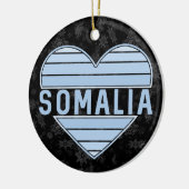 Ik hou van Somalië, Somalisch hart Keramisch Ornament (Links)