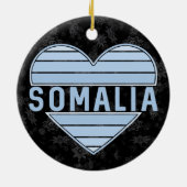 Ik hou van Somalië, Somalisch hart Keramisch Ornament (Achterkant)