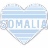 Ik hou van Somalië, Somalisch hart Sticker (Voorkant)