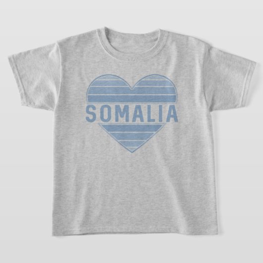 Ik hou van Somalië, Somalisch hart T-shirt (Laagn)