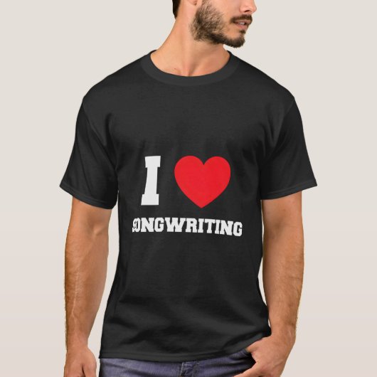 Ik hou van songwriting t-shirt (Voorkant)