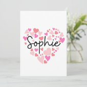 Ik hou van Sophie Bedankkaart (Staand voorkant)