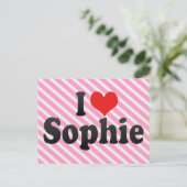 Ik hou van Sophie Briefkaart (Staand voorkant)