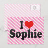 Ik hou van Sophie Briefkaart (Voorkant / Achterkant)