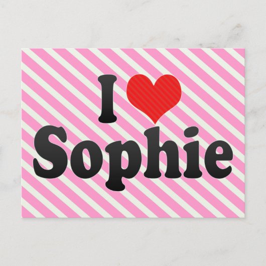Ik hou van Sophie Briefkaart (Voorkant)