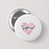 Ik hou van Sophie Ronde Button 5,7 Cm (Voorkant /achterkant)