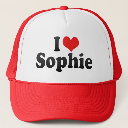 Ik hou van Sophie Trucker Pet (Voorkant)