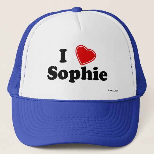 Ik hou van Sophie Trucker Pet (Voorkant)