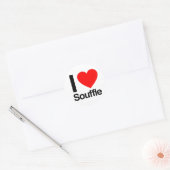 ik hou van souffle ronde sticker (Envelop)