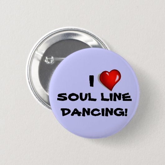 Ik hou van Soul Line Dancing Button (Voorkant /achterkant)