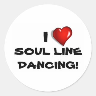Ik hou van Soul Line Dancing! Ronde Sticker