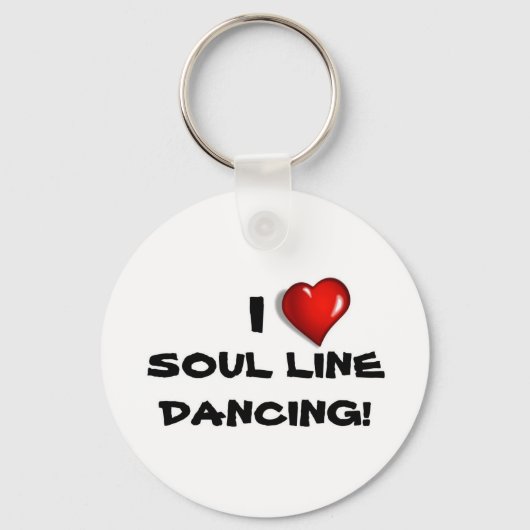 Ik hou van Soul Line Dancing! Sleutelhanger (Voorkant)