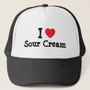 Ik hou van Sour Cream hart T-Shirt Trucker Pet