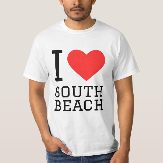 Ik hou van South Beach T-shirt (Voorkant)