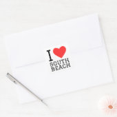 Ik hou van South Beach Vierkante Sticker (Envelop)