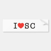 Ik hou van South Carolina Bumpersticker (Voorkant)