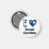 Ik hou van South Carolina Magneet (Voorkant / Achterkant)