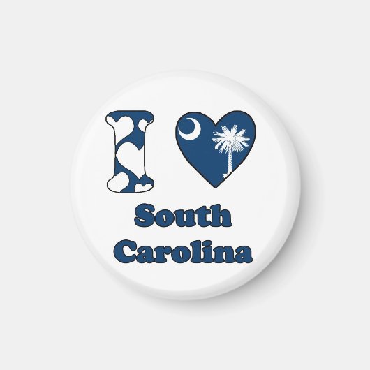Ik hou van South Carolina Magneet (Voorkant)